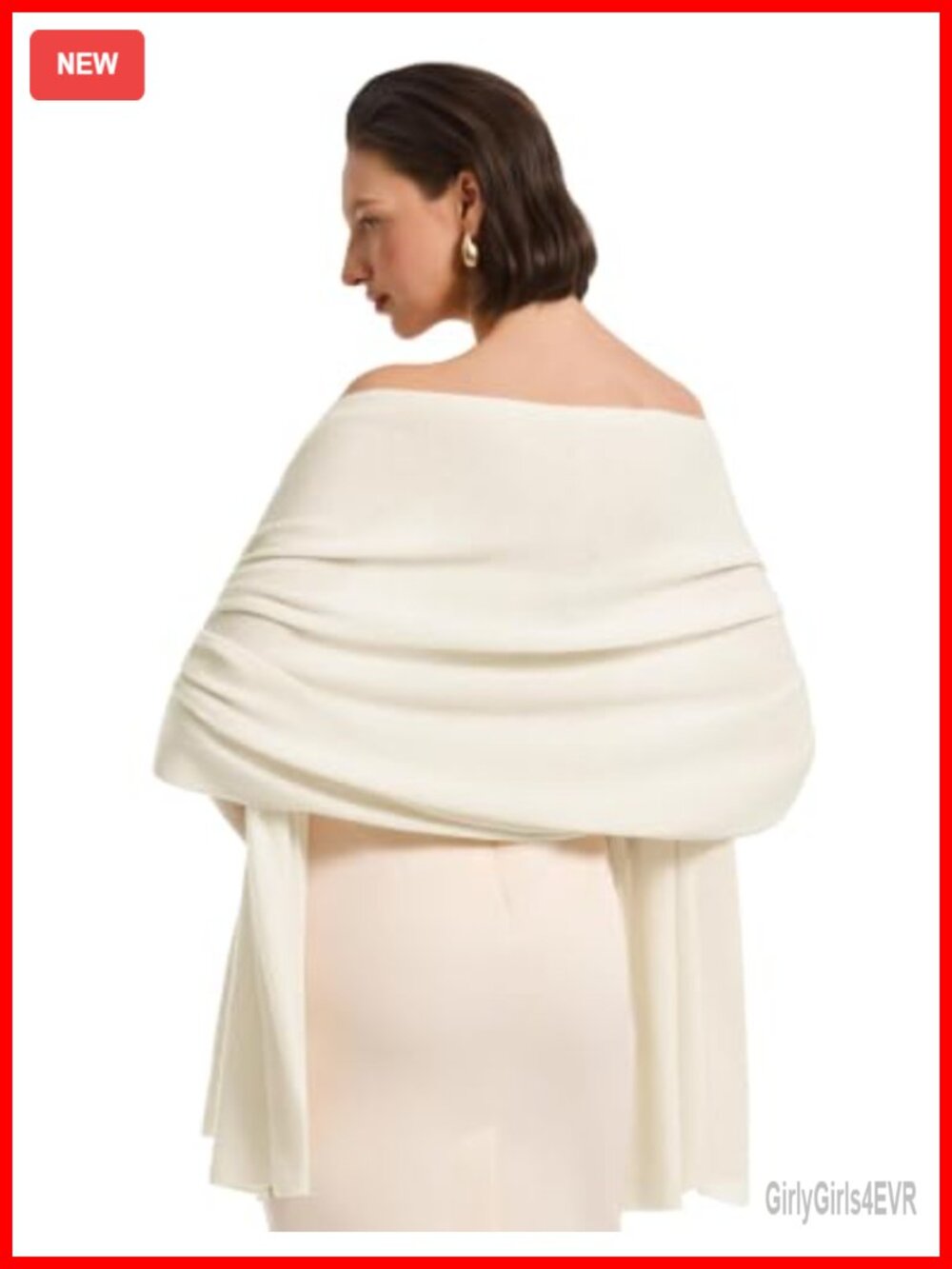 Wool Cashmere Blend Shawl Wrap Wedding Evening Cover Up